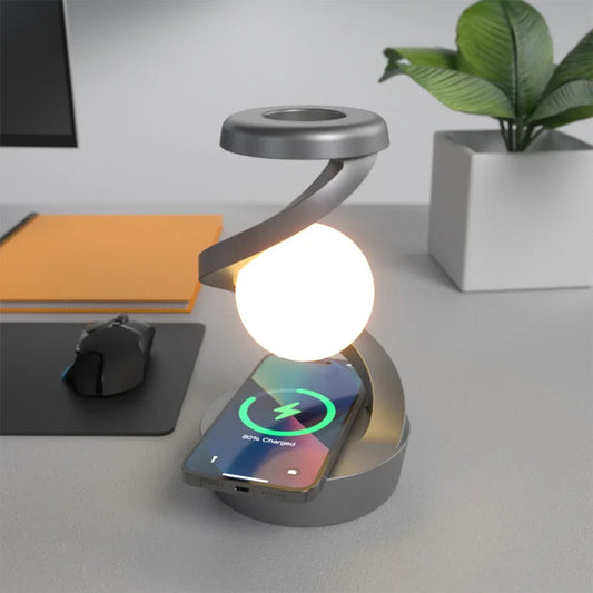 Levitating Lamp with Wireless Charger ✨