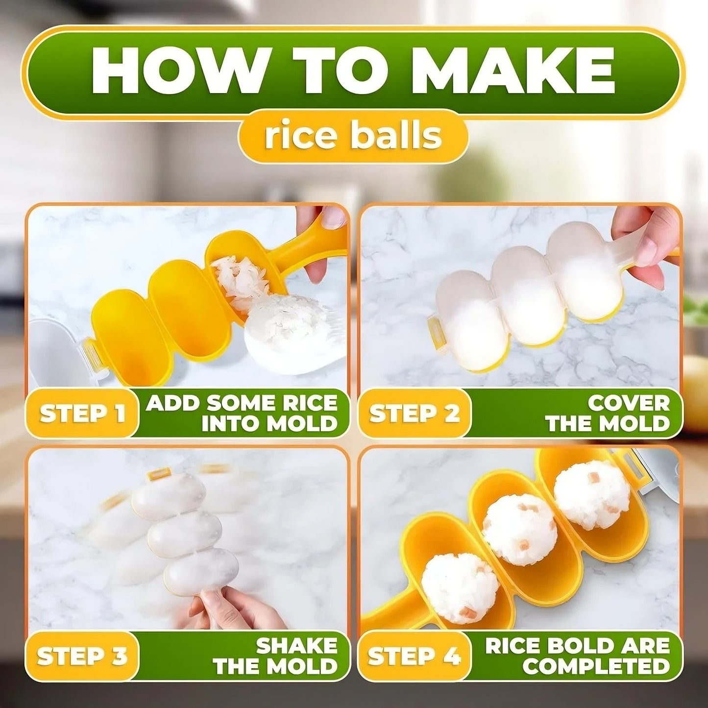 DIY Rice Ball Maker Set