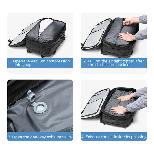 60L Vacuum Travel Backpack