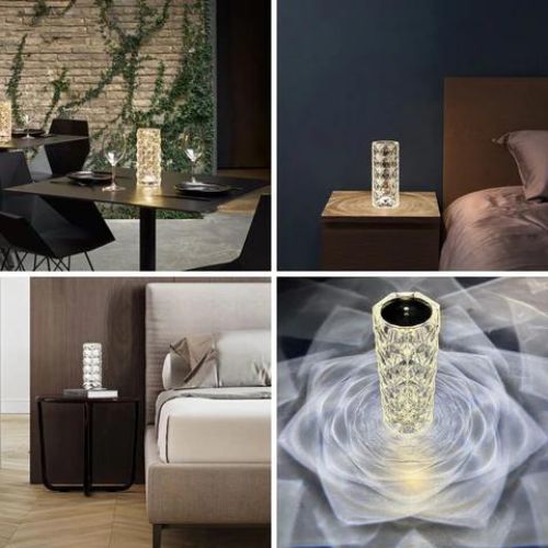 16-Color Rose Crystal Touch Lamp 🌈