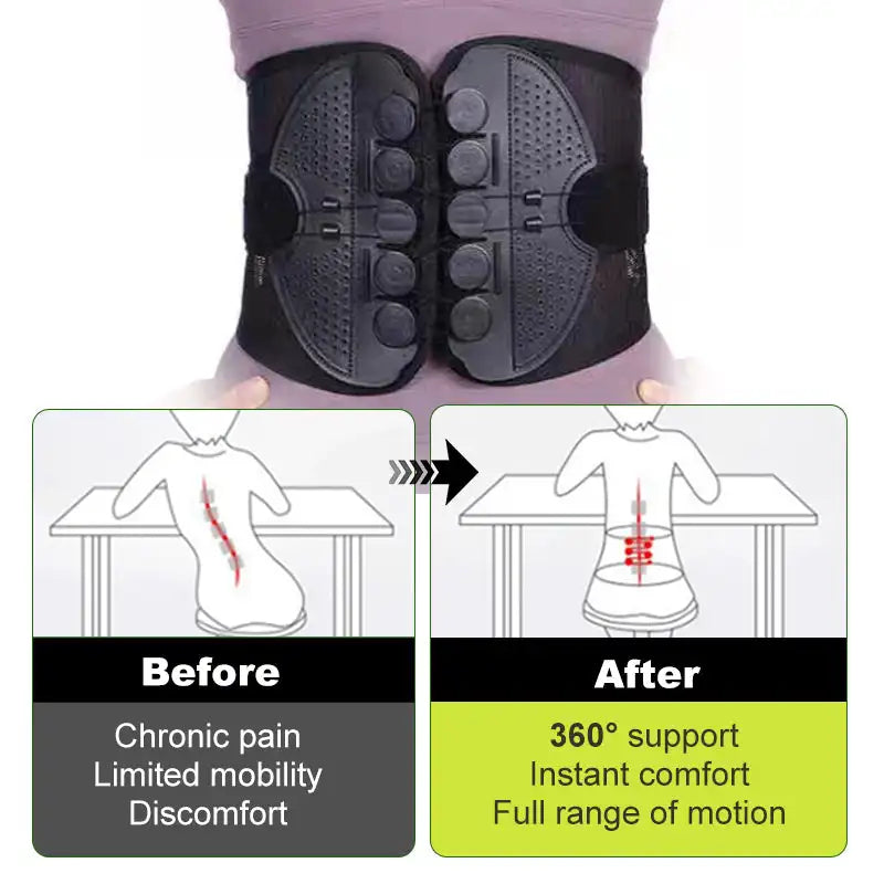 LumbarPro™ 💎 Adjustable Back Support Belt