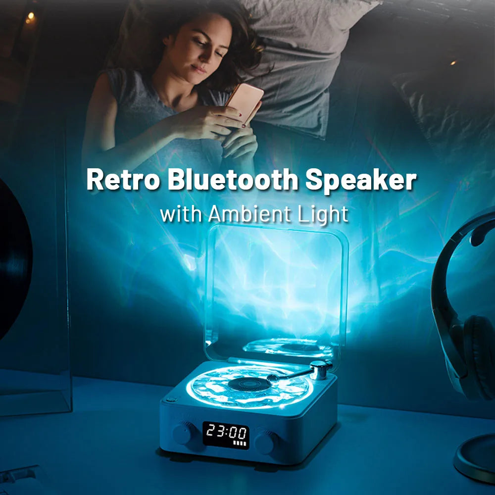 Retro Vinyl Bluetooth Speaker 🎵