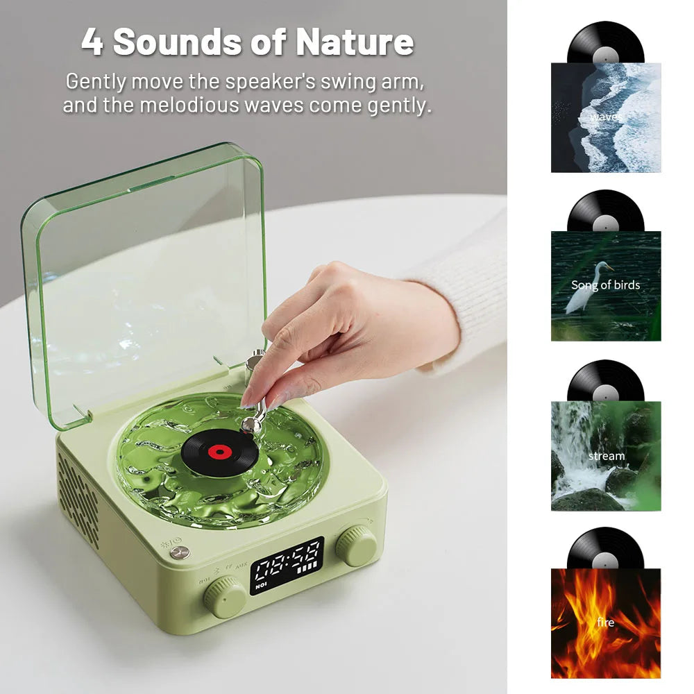 Retro Vinyl Bluetooth Speaker 🎵