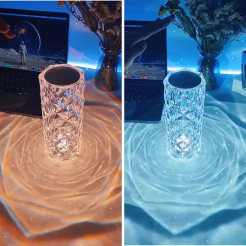 16-Color Rose Crystal Touch Lamp 🌈