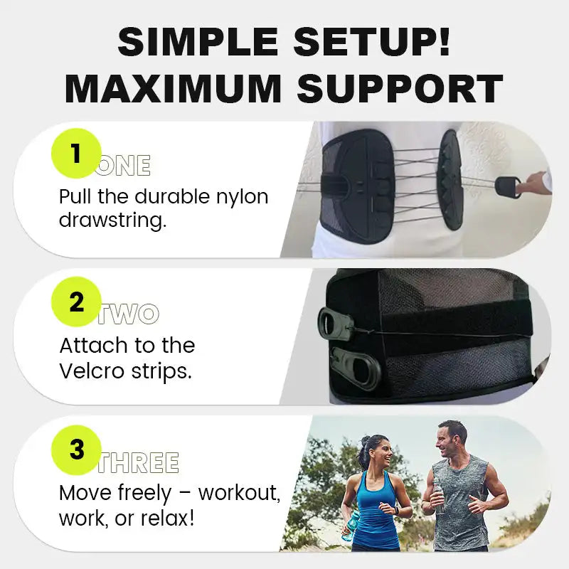 LumbarPro™ 💎 Adjustable Back Support Belt